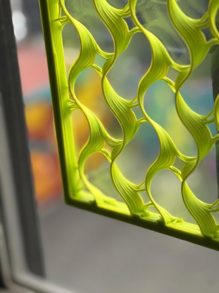 ORIGEN sculptural 3D tile — architectural art in biodegradable, sustainable plastic
